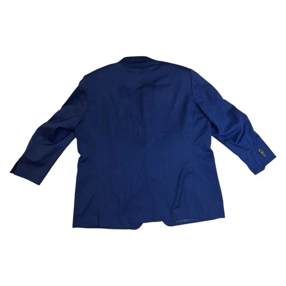 ⭐️SOLD⭐️ Old Money Paisley Lined Slim Fit Blue 100% Wool Suit Indochino 2-Piece - Picture 2 of 16